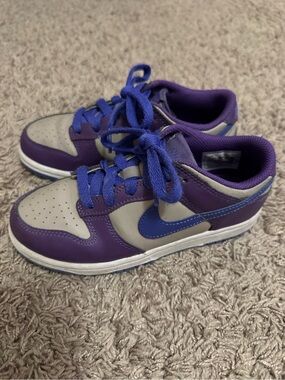 Nike Kids Purple, Gray & Blue Low-Top Sneakers